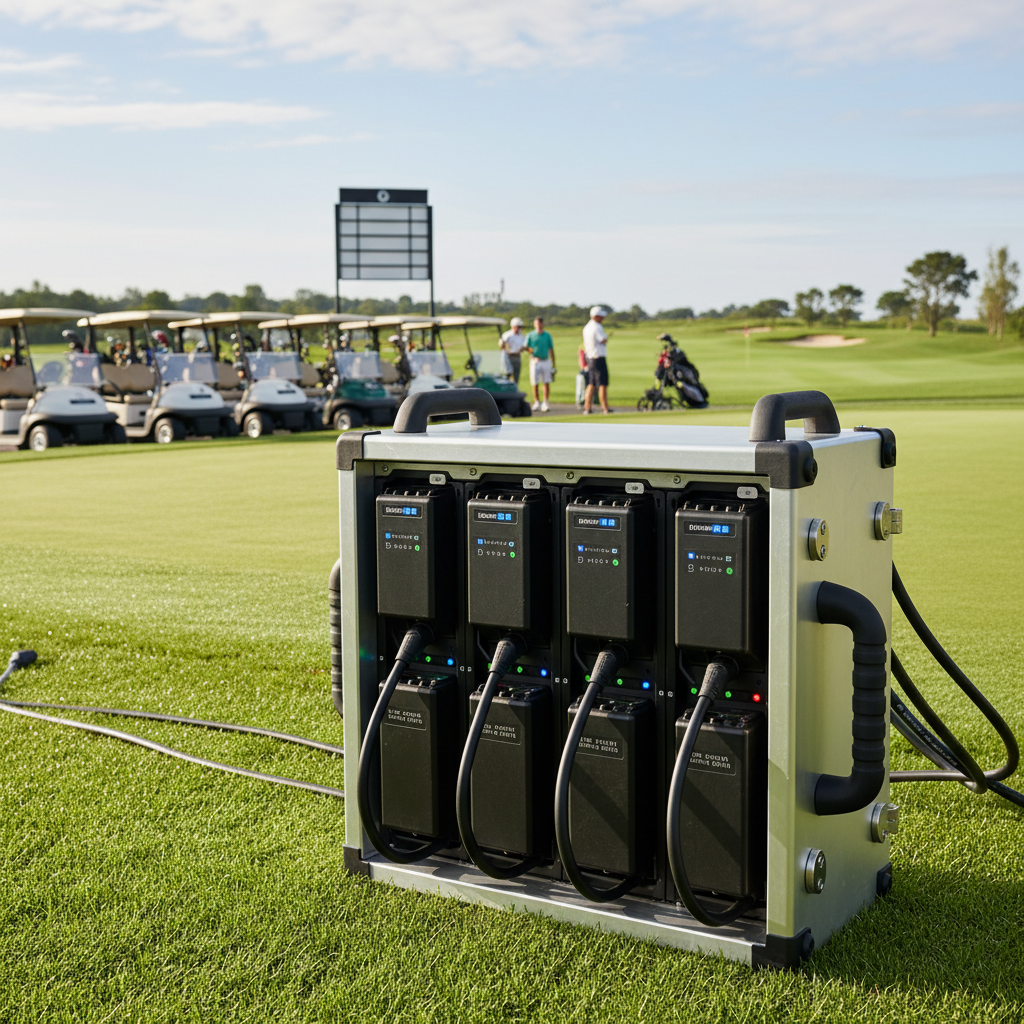 Lithium-Ion Charger For Professional Golf Tournaments