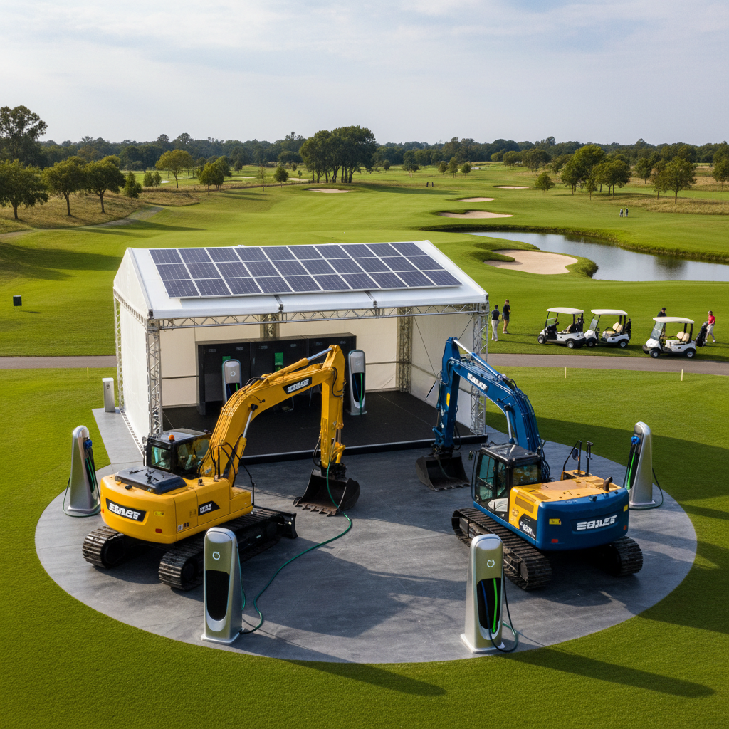 Excavators Charger For Professional Golf Tournaments