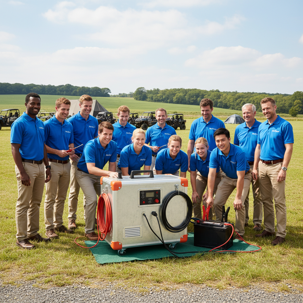 Automotive Battery Charger For Corporate Outdoor Team Building