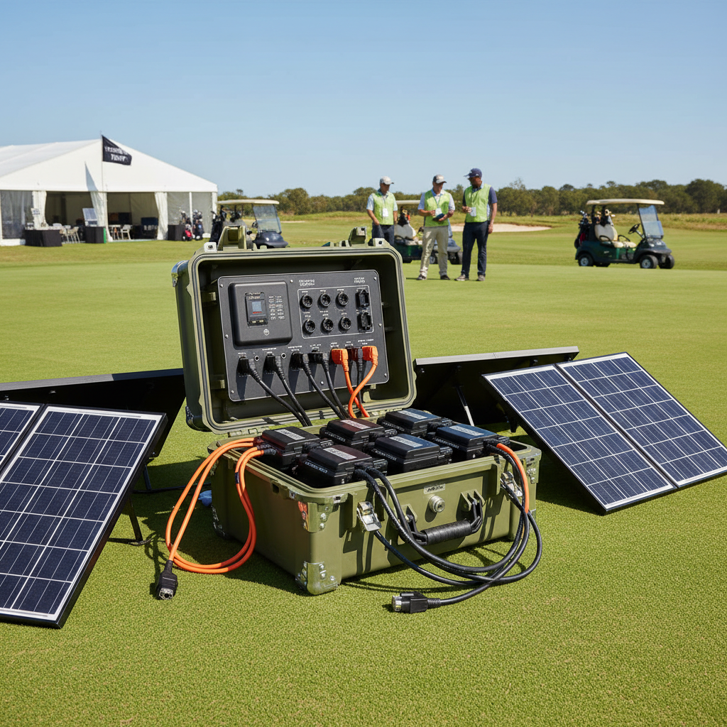 Battery Charger Kit For Professional Golf Tournaments