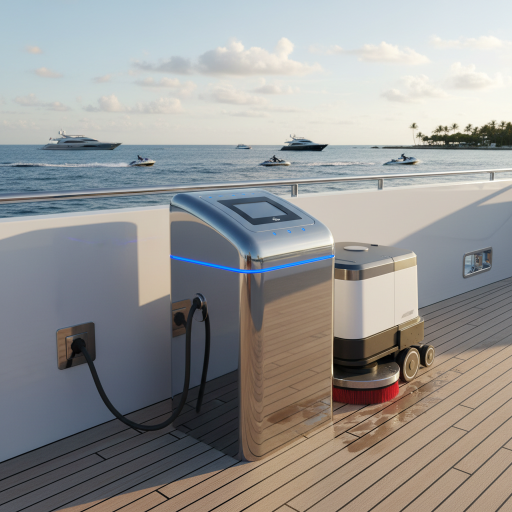 Floor Scrubber Charger For Luxury Yachting And Marine Sports