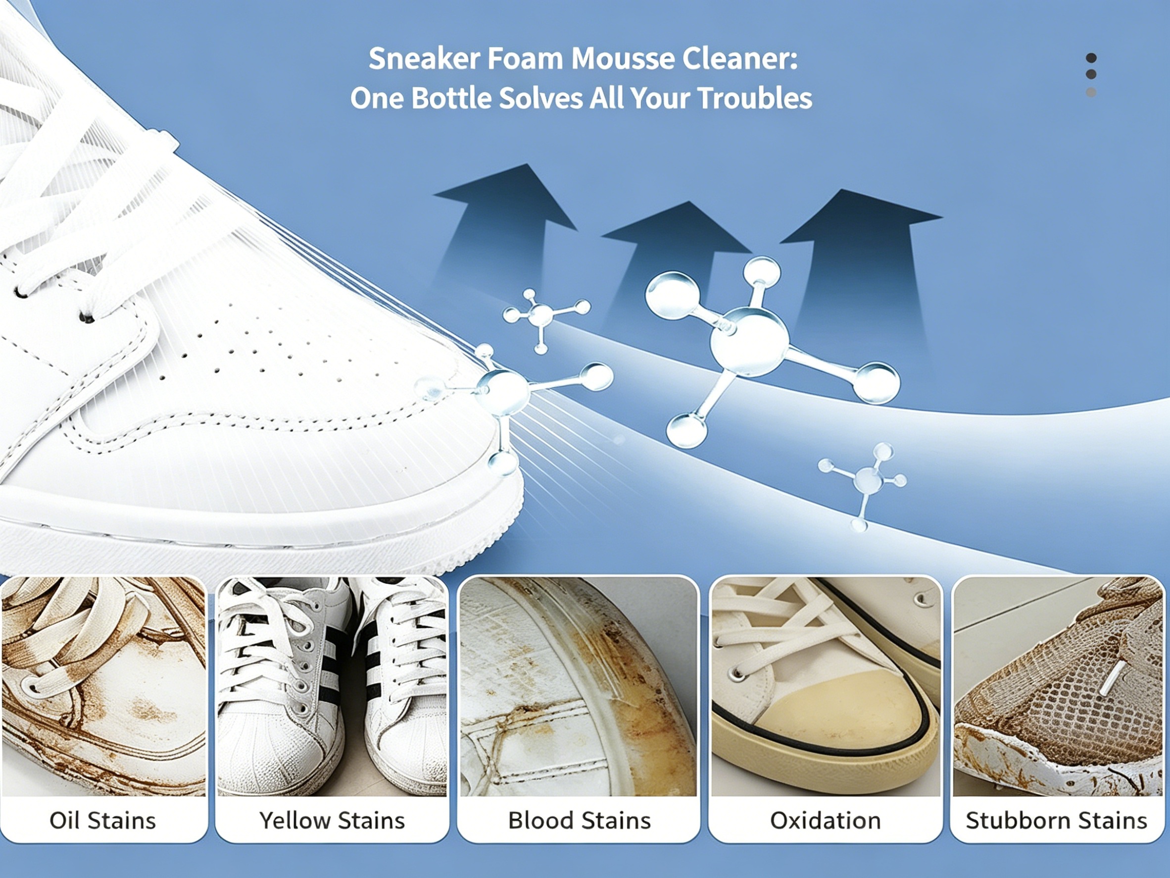 White Shoe Cleaner Foam Spray (4)