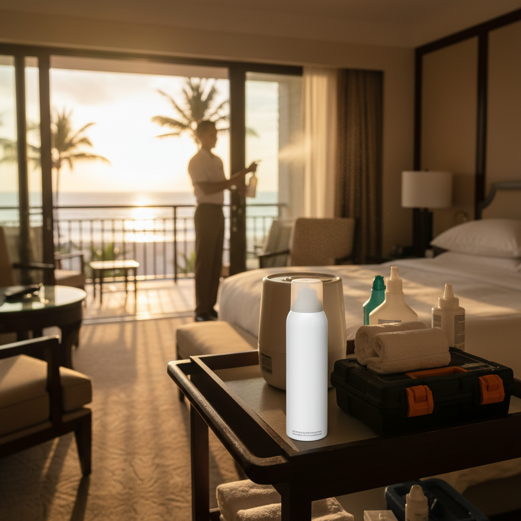 Suncreen Spray For Hotel Room Maintenance
