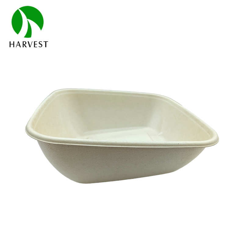 CBS Square Series- Biodegradable Square Beveled Takeaway Container