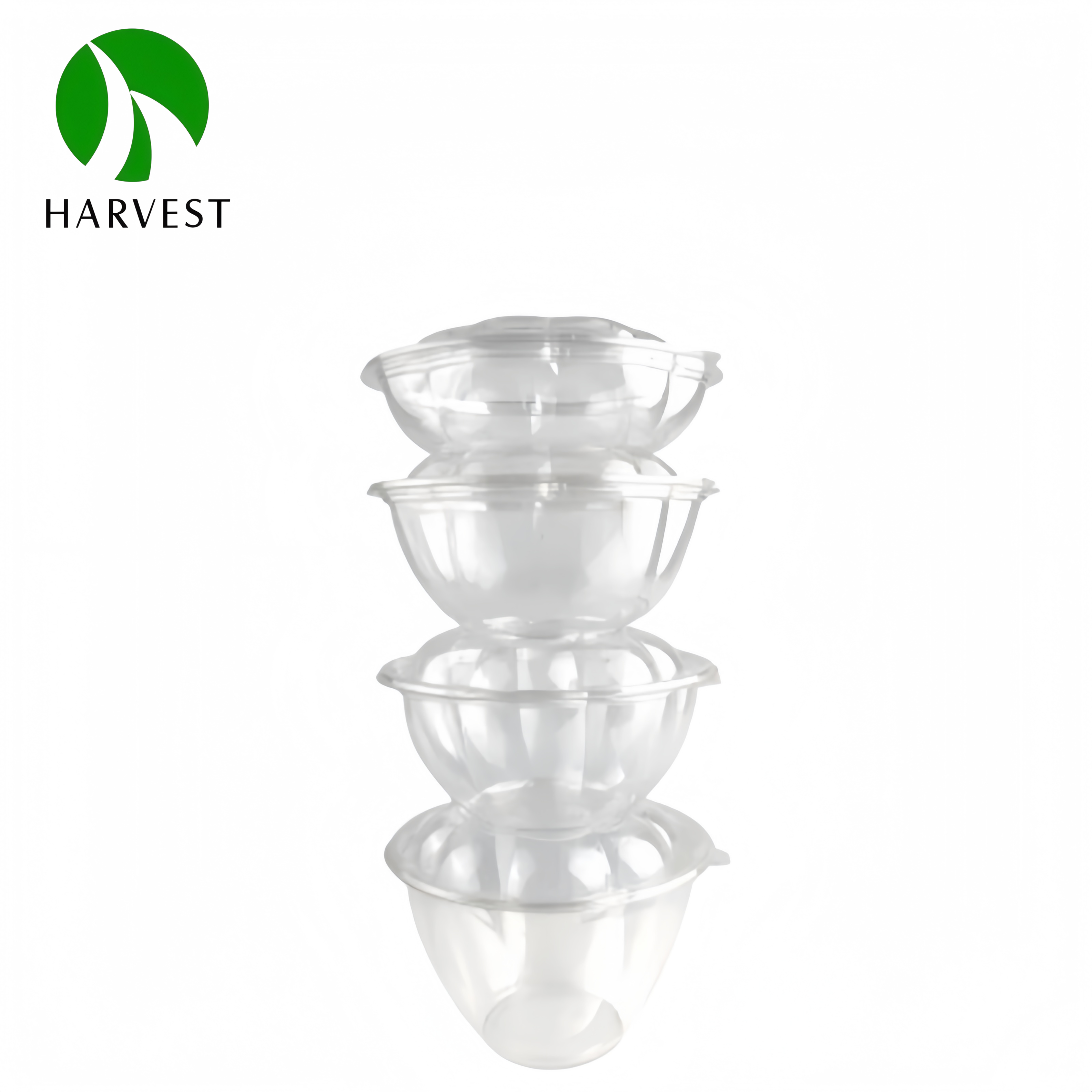 HS Bowl Series- Disposable PET Flower-shaped Salad Bowl