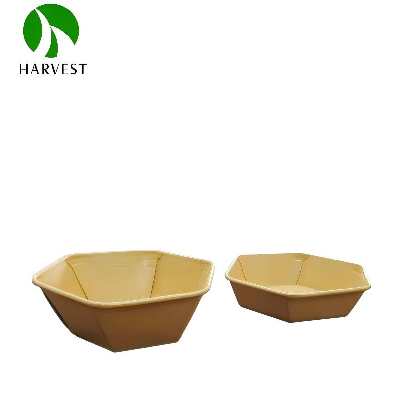 PHH Series - Hexagon Kraft Paper Salad Container with Lid