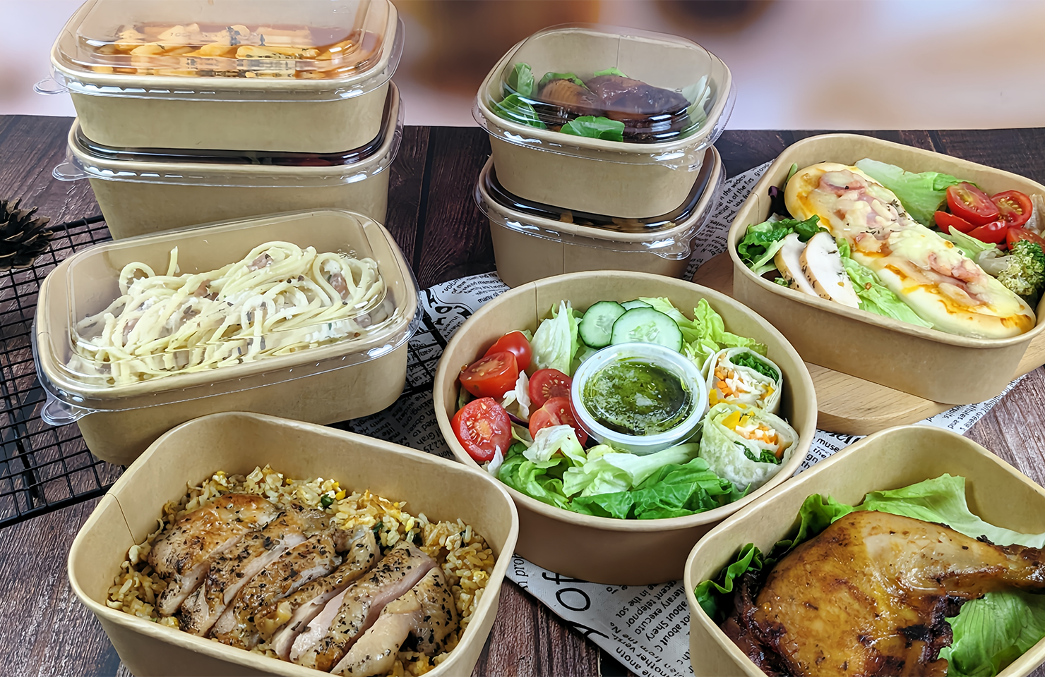 Recyclable Kraft Paper Food Packaging Solutions