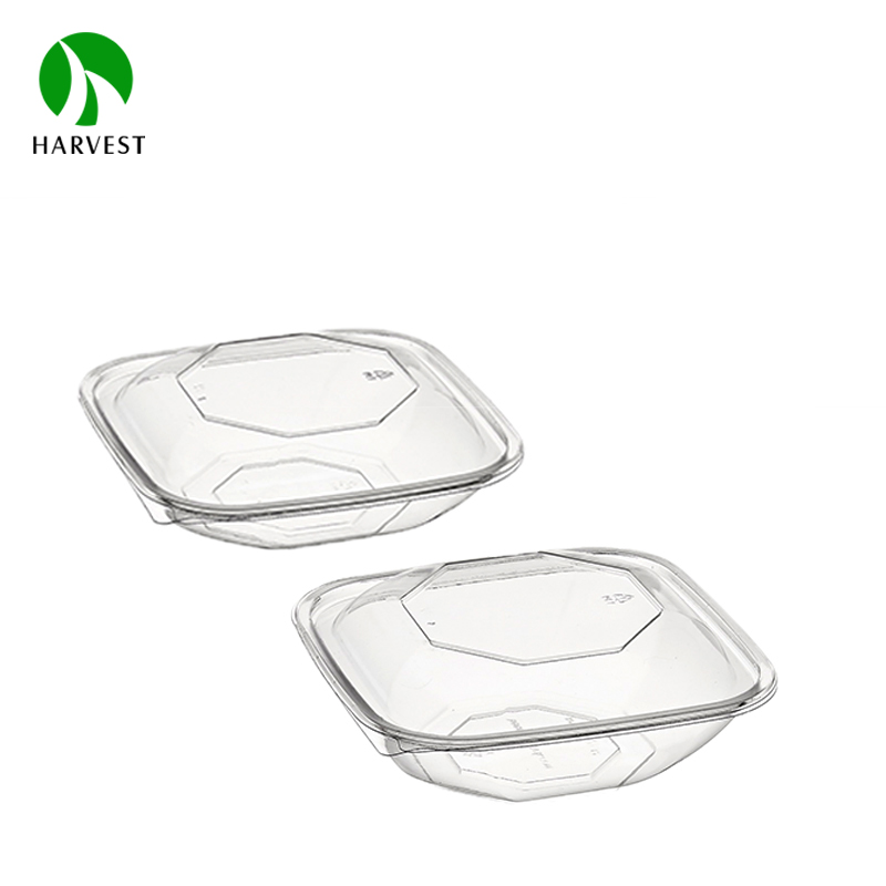 KP Series- Recyclable PET Square Salad Container 