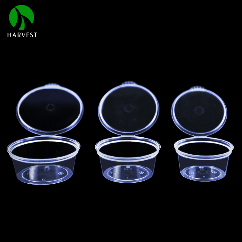Round Mini Cup- Clamshell PP Plastic Sauce Cup