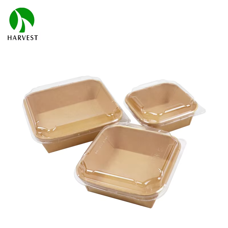 PHS Square Box Series - Square Kraft Paper Food Container