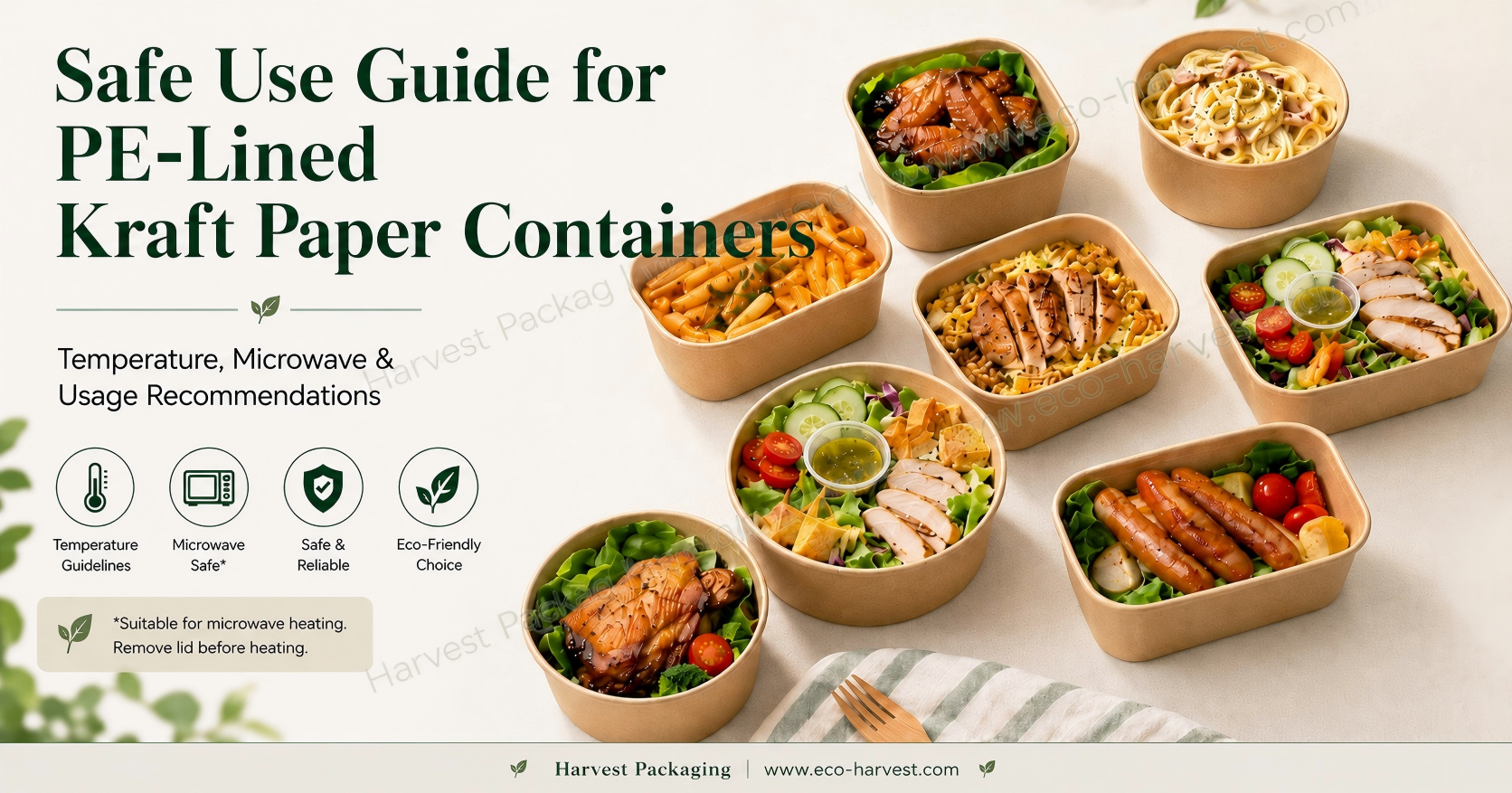 Kraft Paper Container| Safe Temperatures & Microwave Use Instructions