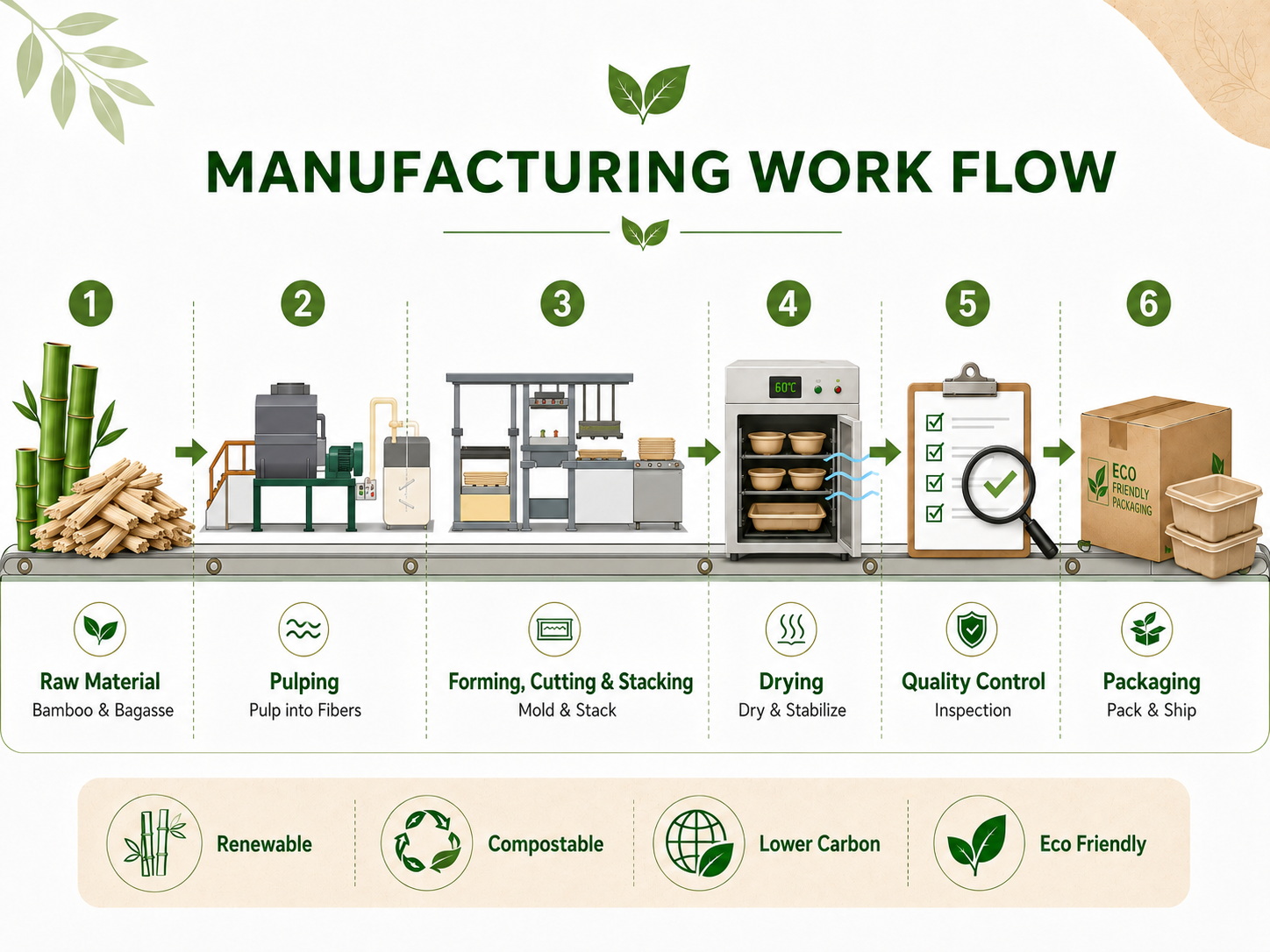 From Plant Fiber to Food Packaging: How Molded Pulp Products Are Made