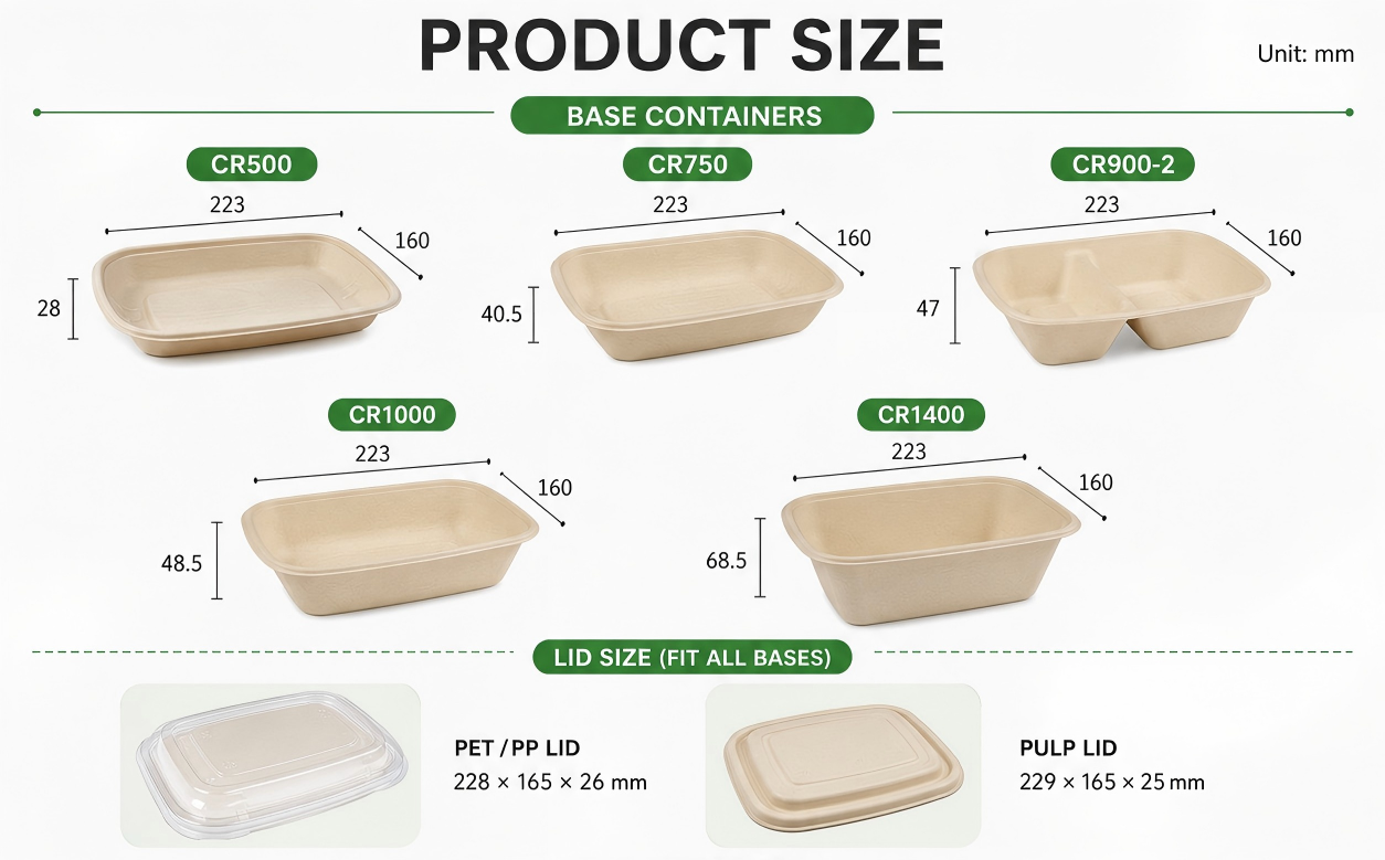 rectangle-series-compostable-fiber-takeaway-container-size