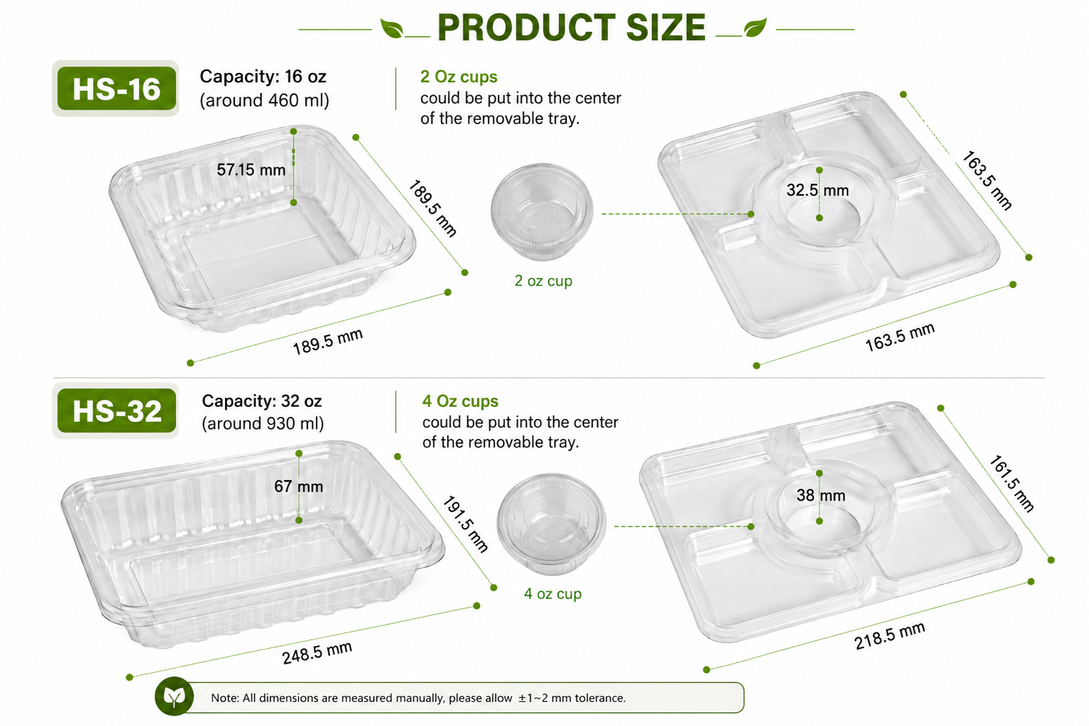 Recyclable PET 2 Layer Salad Box Detail
