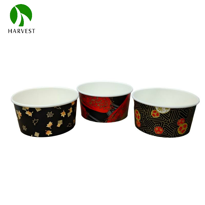 KR Bowl Series - Disposable Salad Containers with Custom Printed Designs