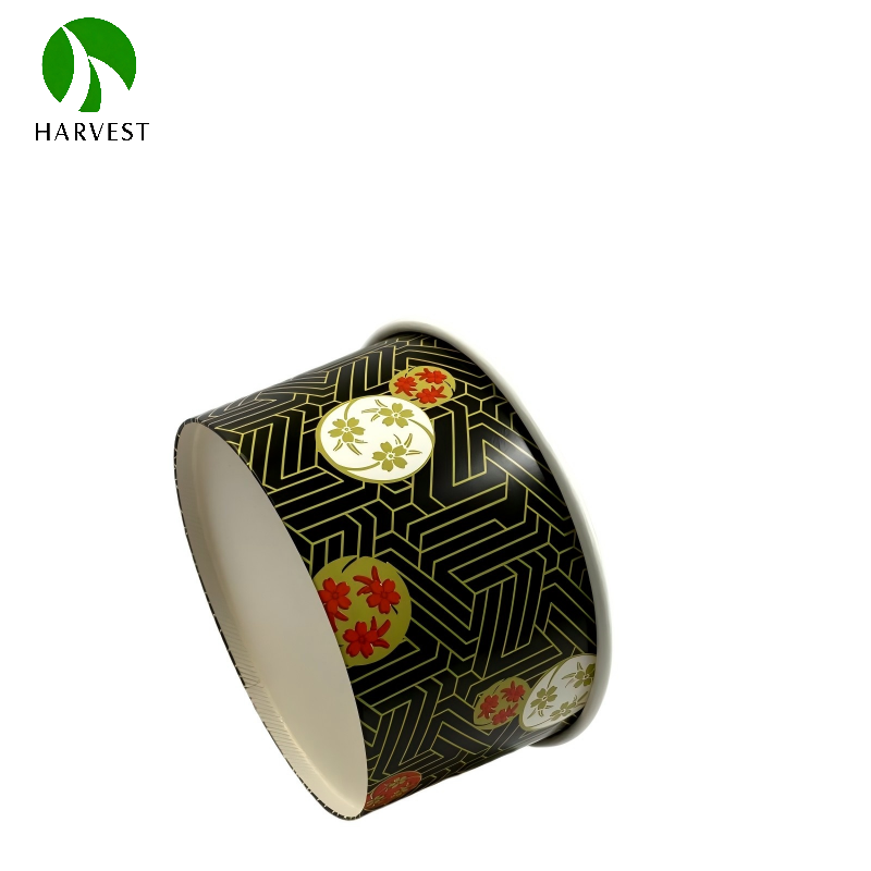 kr-round-kraft-paper-food-container-cherry-blossom-angle-view