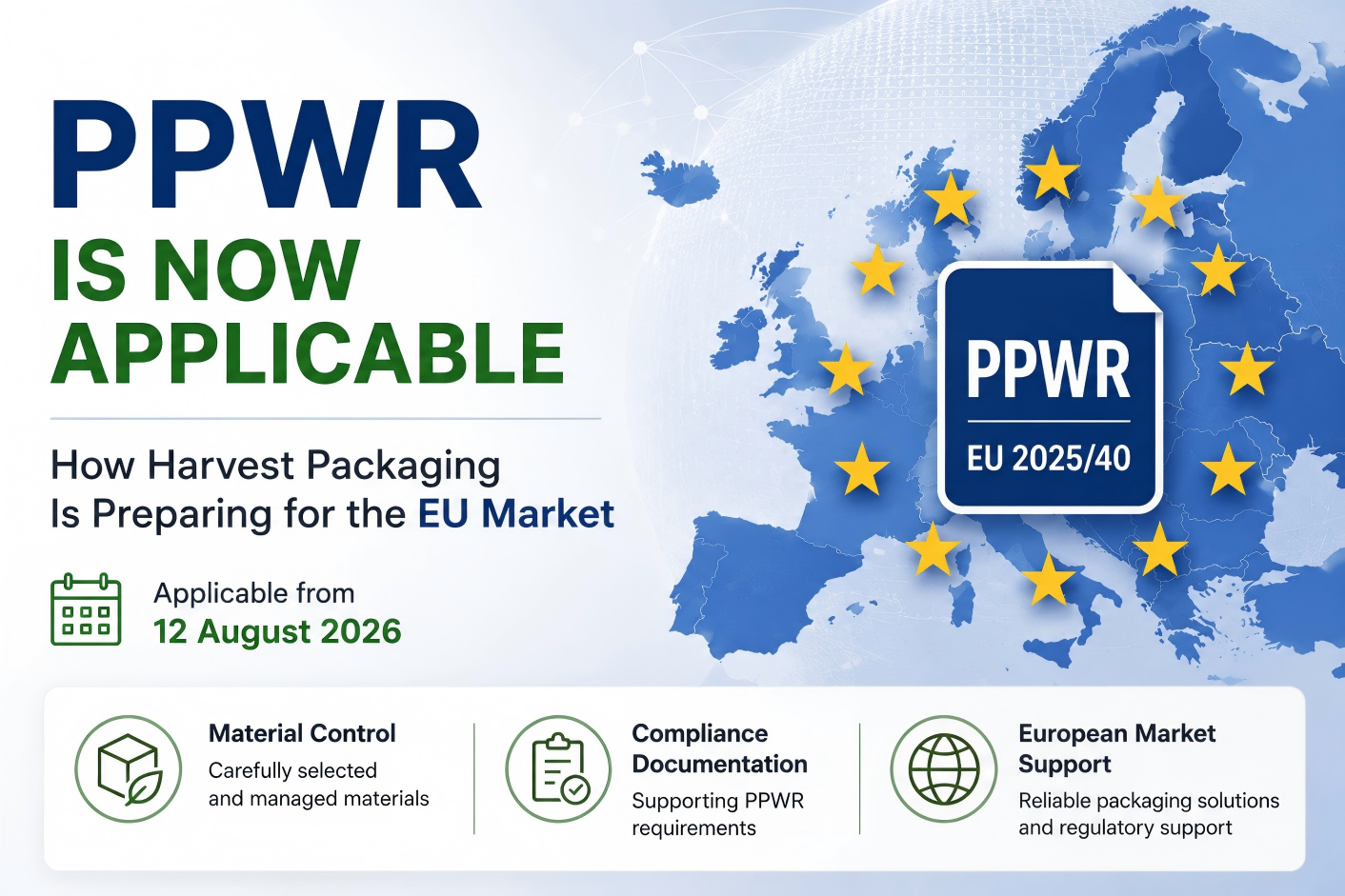 PPWR Is Now Applicable: How Harvest Packaging Is Preparing for the EU Market