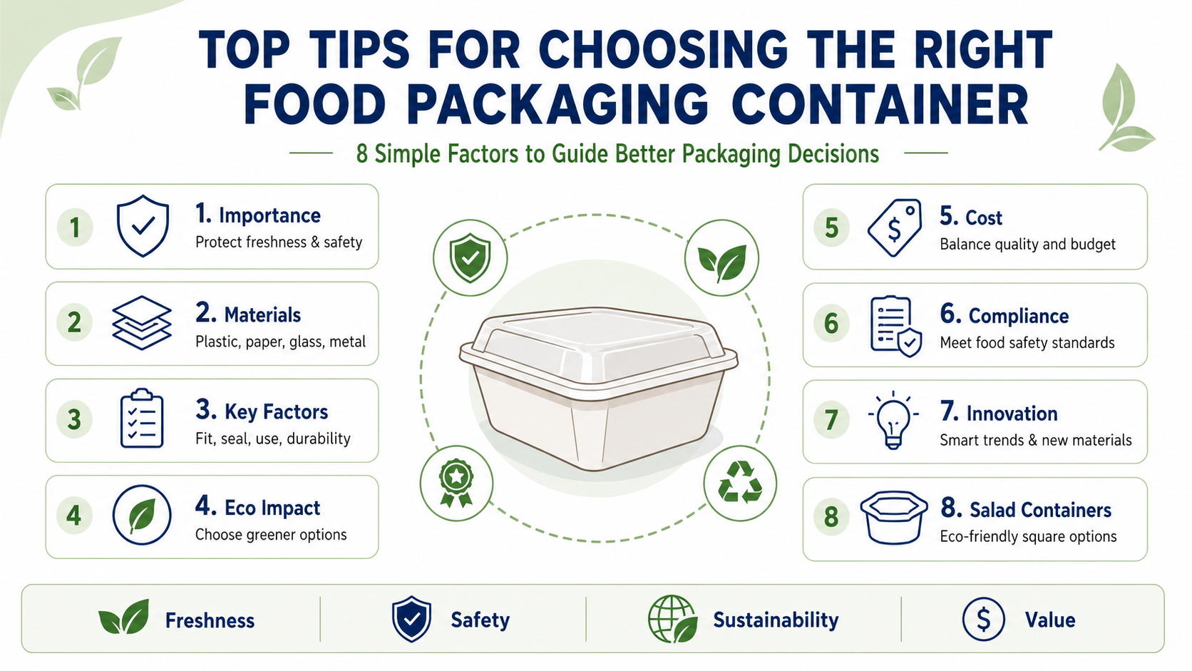Top Tips for Choosing the Right Food Packaging Container?
