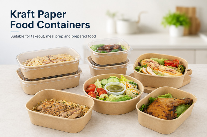Kraft Paper Food Containers