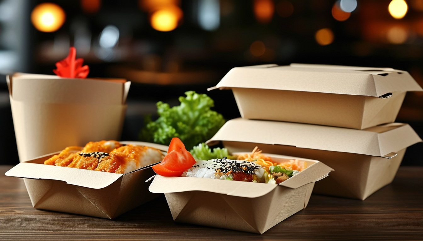 Disposable Food Box For Restaurant Takeaway And Food Delivery
