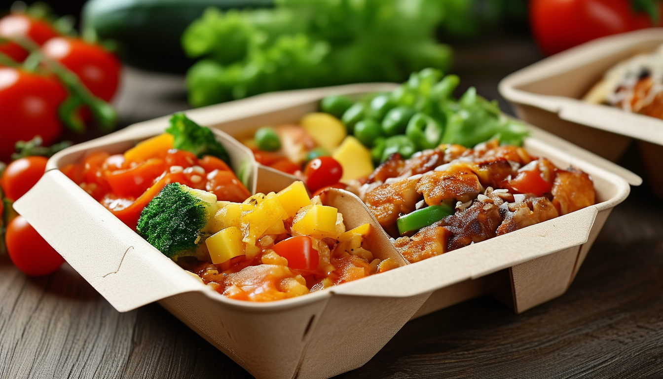 Compostable Takeaway Packaging For Restaurant Takeaway And Food Delivery