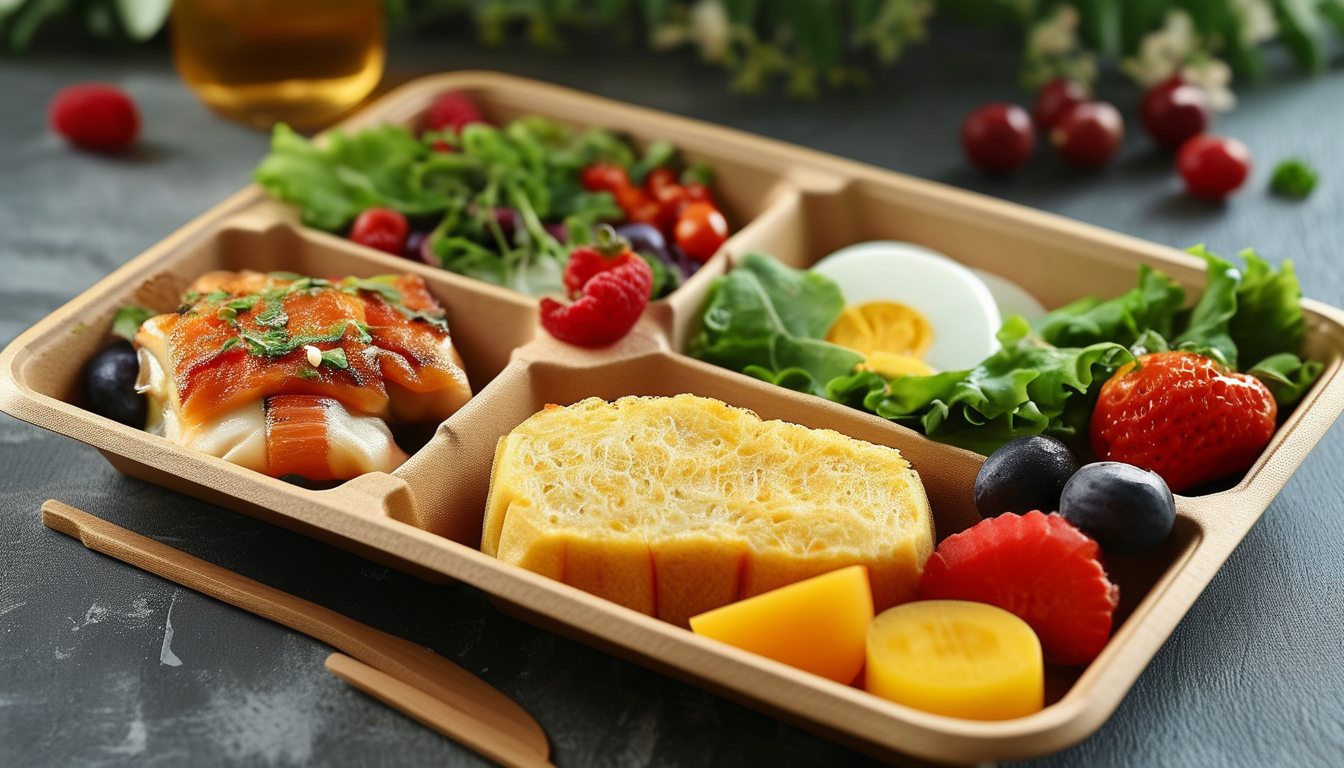 Biodegradable Food Trays For Catering Services And Event Food Packaging
