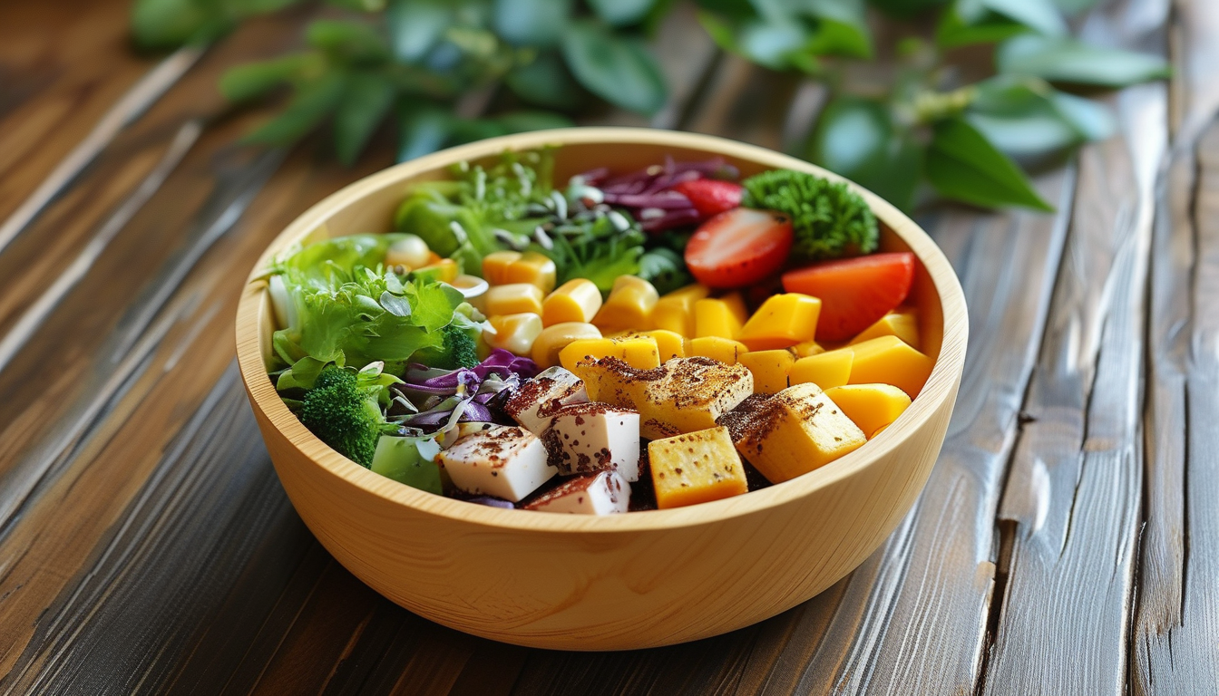 Bamboo Fiber Salad Bowl For Eco-friendly Cafe Grab-and-go Meals