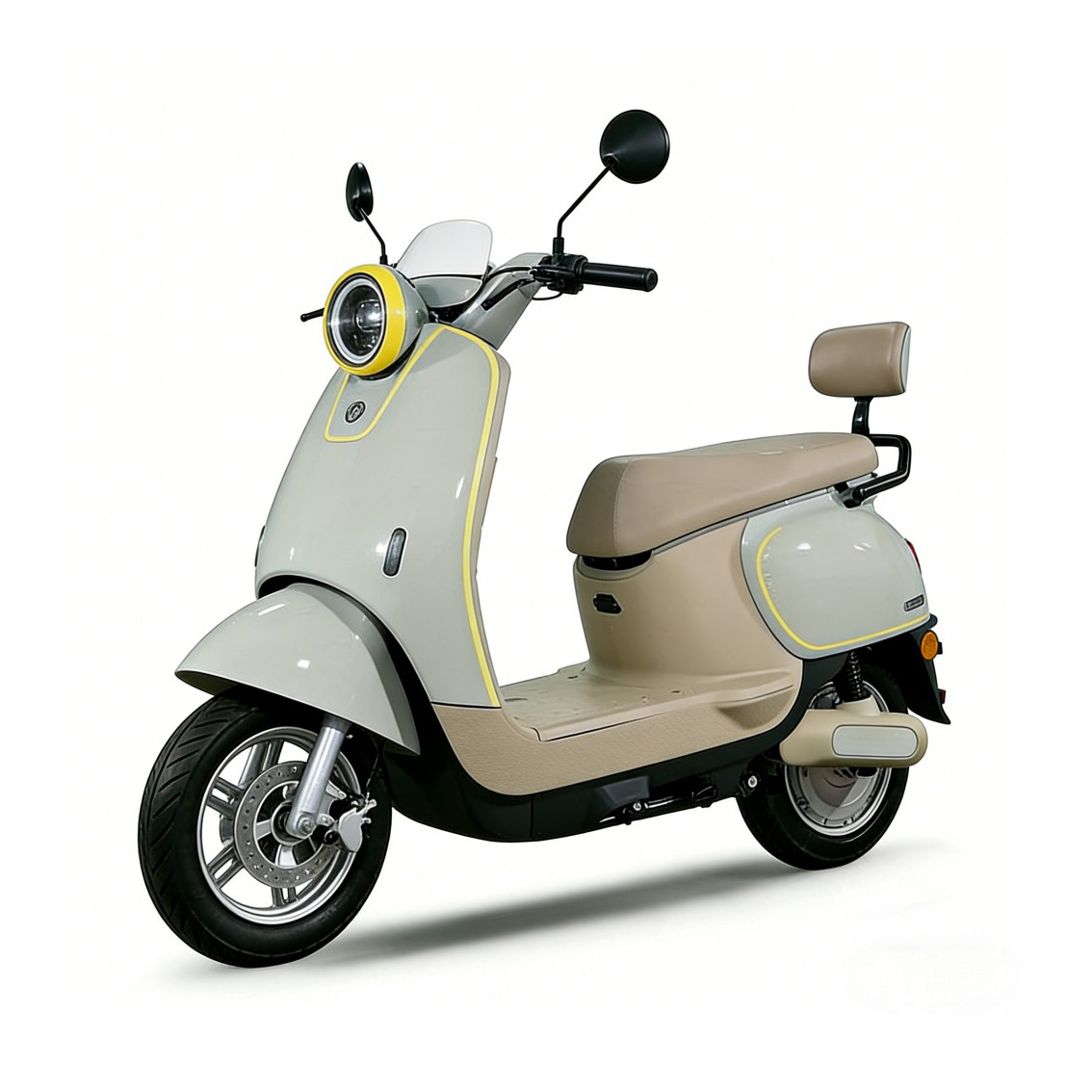 ODF-124 (MIQG) 1000W Pastel Retro Electric Scooter | 50km/h Stylish & Comfortable Commuter with 300kg Load, Dual Disc Brakes & Great Value
