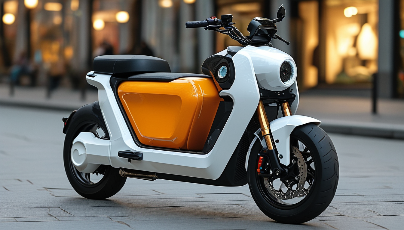 Scooter électrique de chargement pour les trajets quotidiens