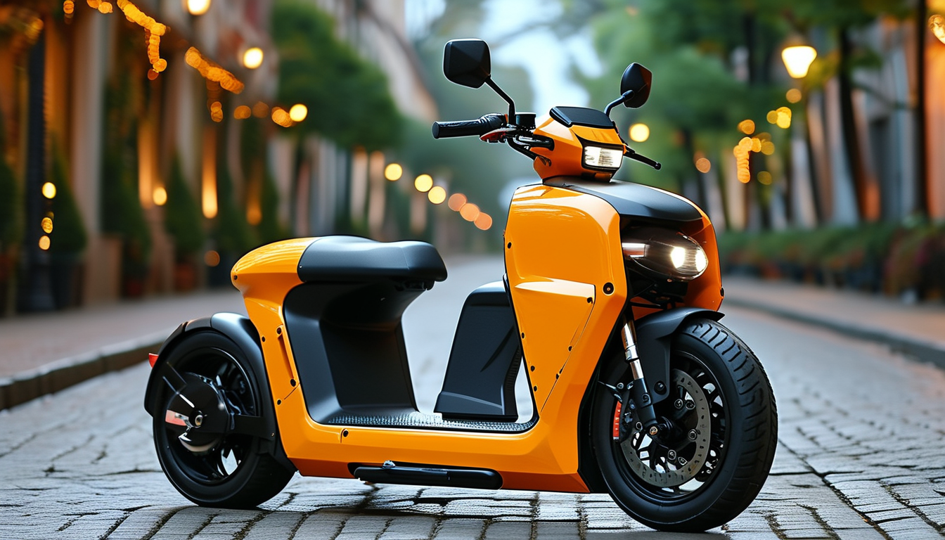 Scooter électrique de chargement pour la logistique du dernier kilomètre