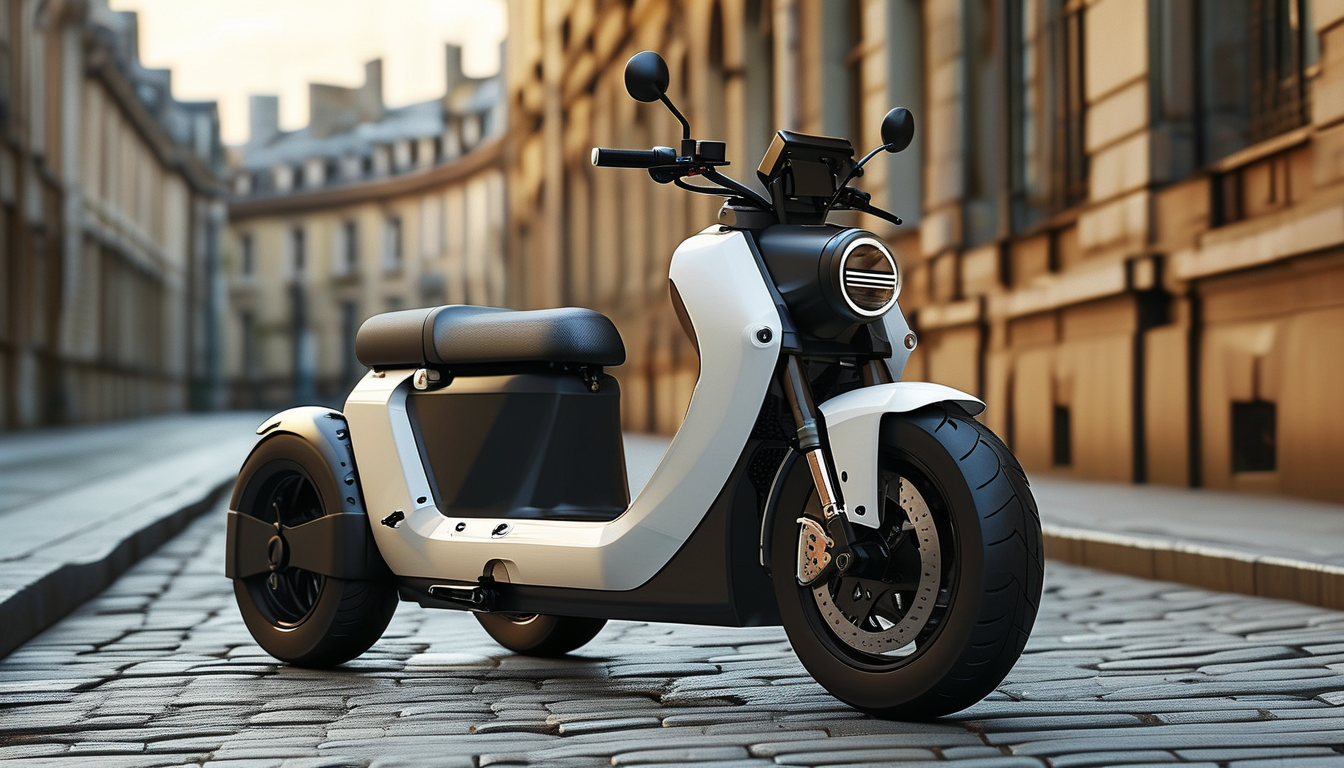 Trottinette électrique de grande taille pour la logistique du dernier kilomètre