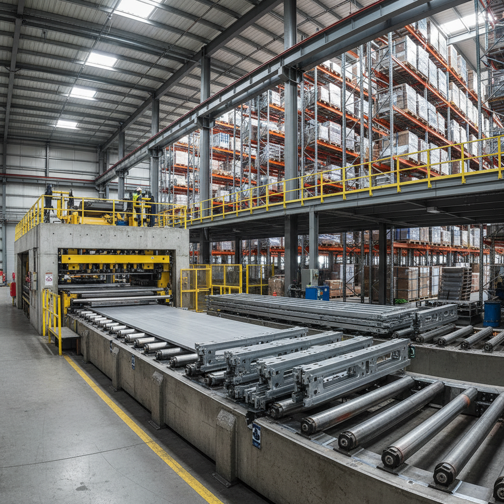 Metal Forming Machine For Vertical Industrial Heavy Pallet Storage In Multi-level Logistics Distribution Warehouses
