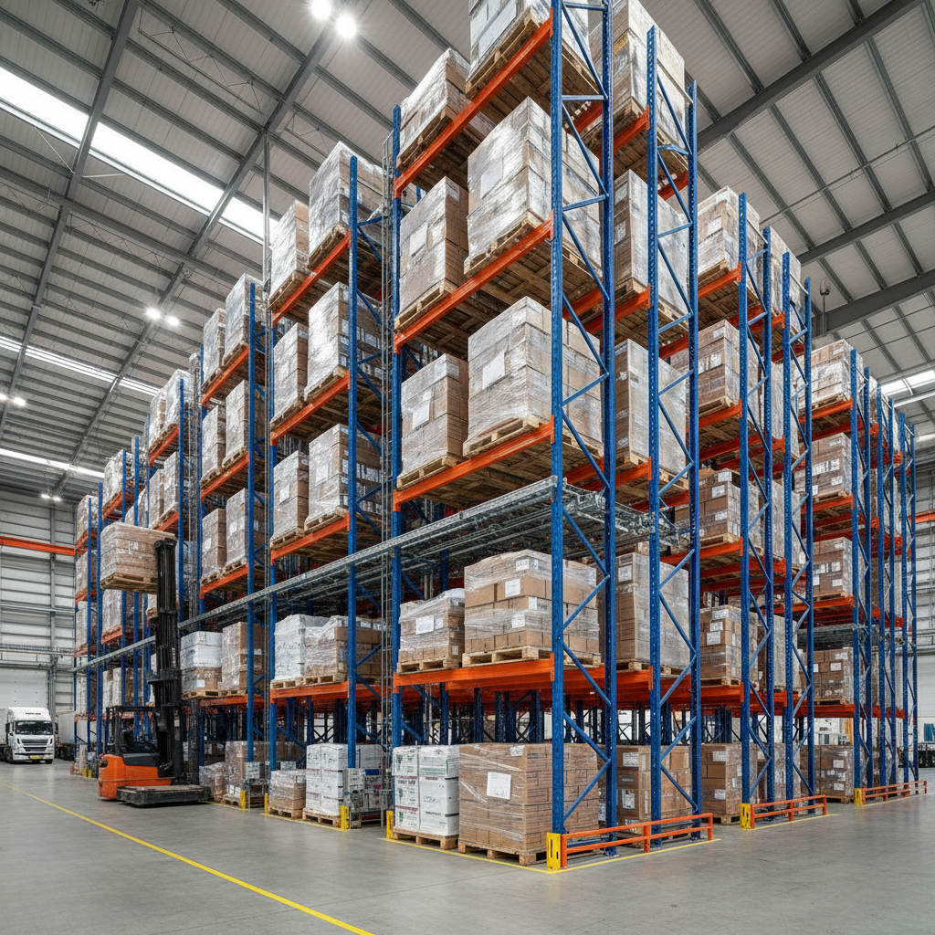 Pallet Rack For Vertical Industrial Heavy Pallet Storage In Multi-level Logistics Distribution Warehouses