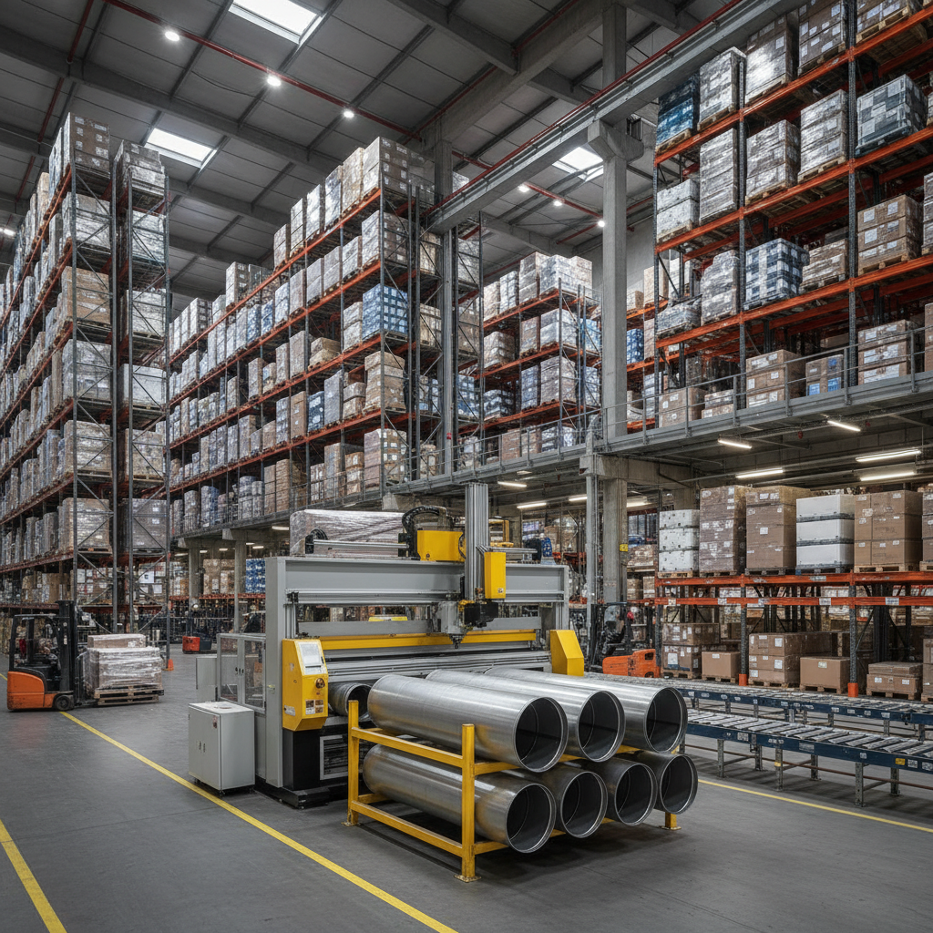 Duct Cutting Machine For Vertical Industrial Heavy Pallet Storage In Multi-level Logistics Distribution Warehouses