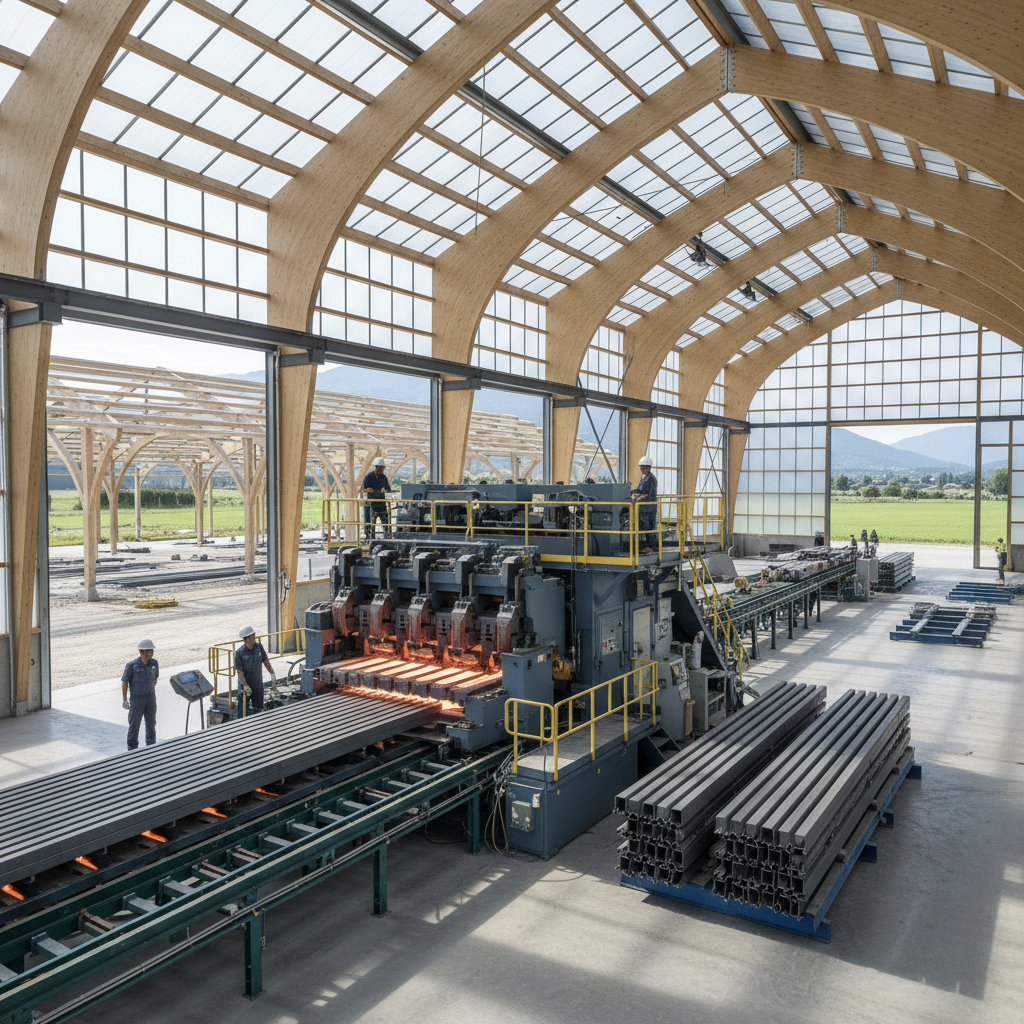 Hot Forming Machine For Structural Roof Framing And Wall Cladding Support In Modern Agricultural Barns