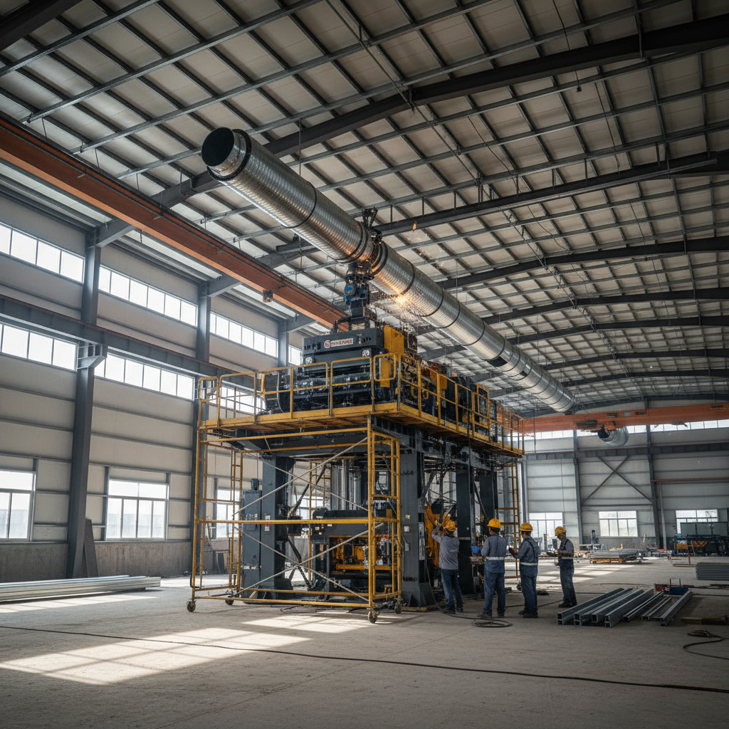 Air Duct Machine For Structural Secondary Load-bearing Framing In Prefabricated Steel Industrial Factories