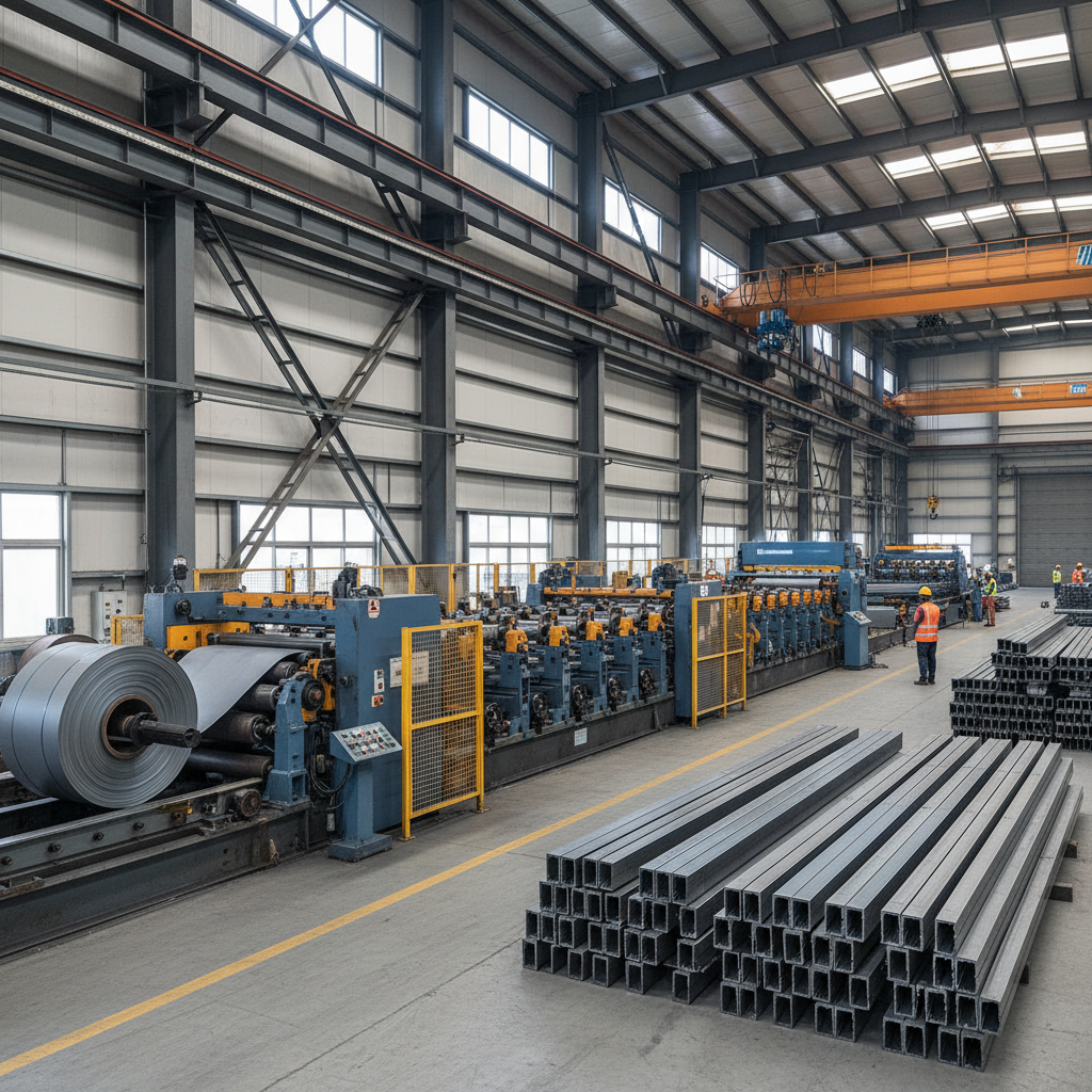 Roll Forming Machine For Structural Secondary Load-bearing Framing In Prefabricated Steel Industrial Factories