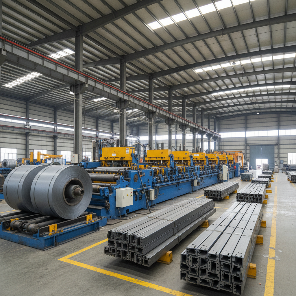 Roll Forming Equipment For Structural Secondary Load-bearing Framing In Prefabricated Steel Industrial Factories