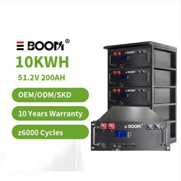 Rack Mount 10kWh LiFePO4 Battery 51.2V200Ah, Expandable to 40kWh by 4pcs Parallel for Home & Commercial Off-grid Solar Storage