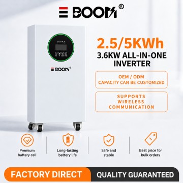 All-in-One LiFePO4 Energy Storage System 5kWh 8kWh | 2.5kW / 3.6kW Integrated Inverter, Wheeled Design, 8000 Cycles, Customizable