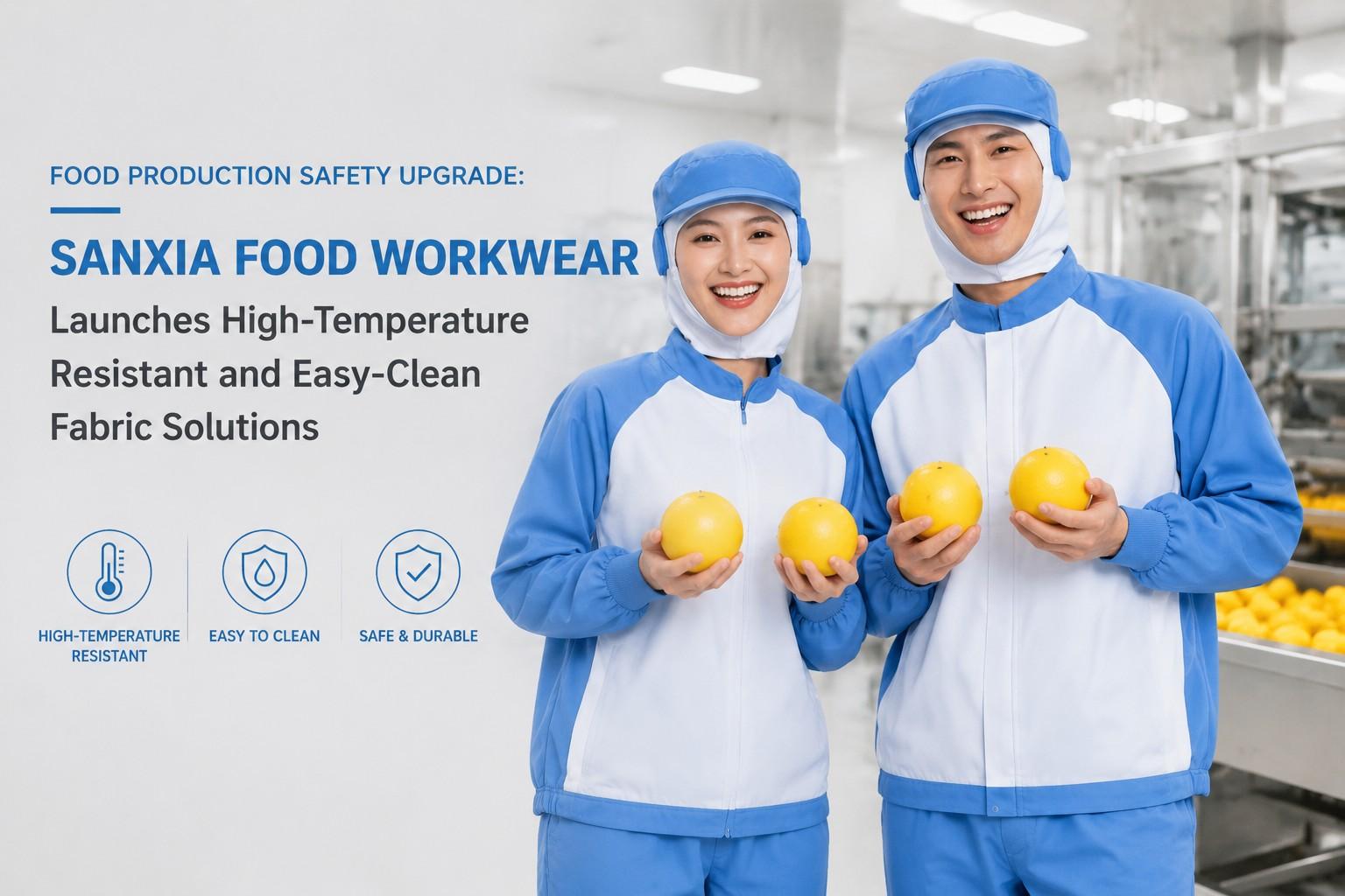 Food Production Safety Upgrade: SANXIA FOOD WORKWEAR Launches High-Temperature Resistant and Easy-Clean Fabric Solutions