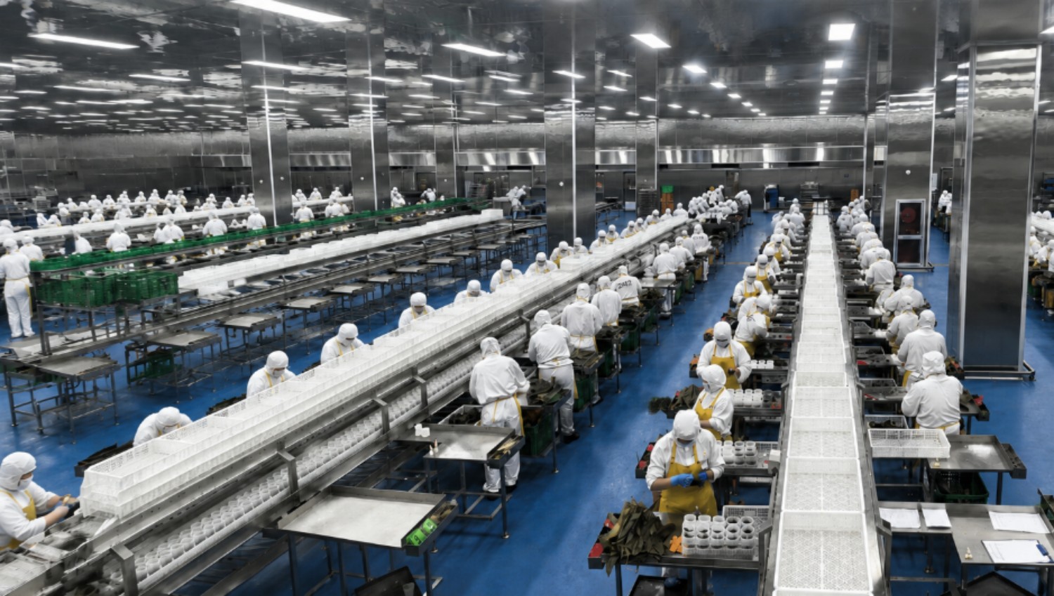 Sanxia Food Workwear em uma grande fábrica de alimentos.jpg