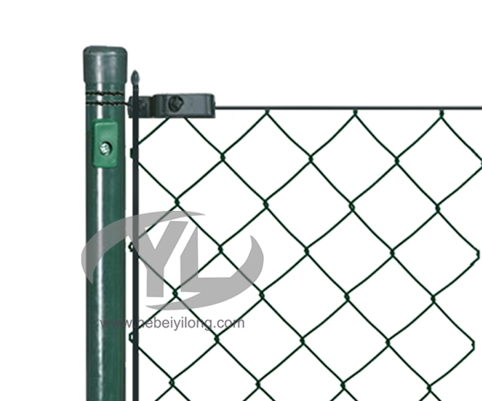 Chain link fence set PVC coated 