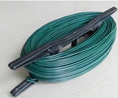 PVC coated wire with plastic support