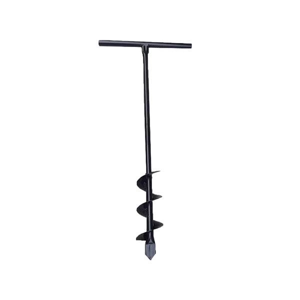 Steel anchor and earth drill