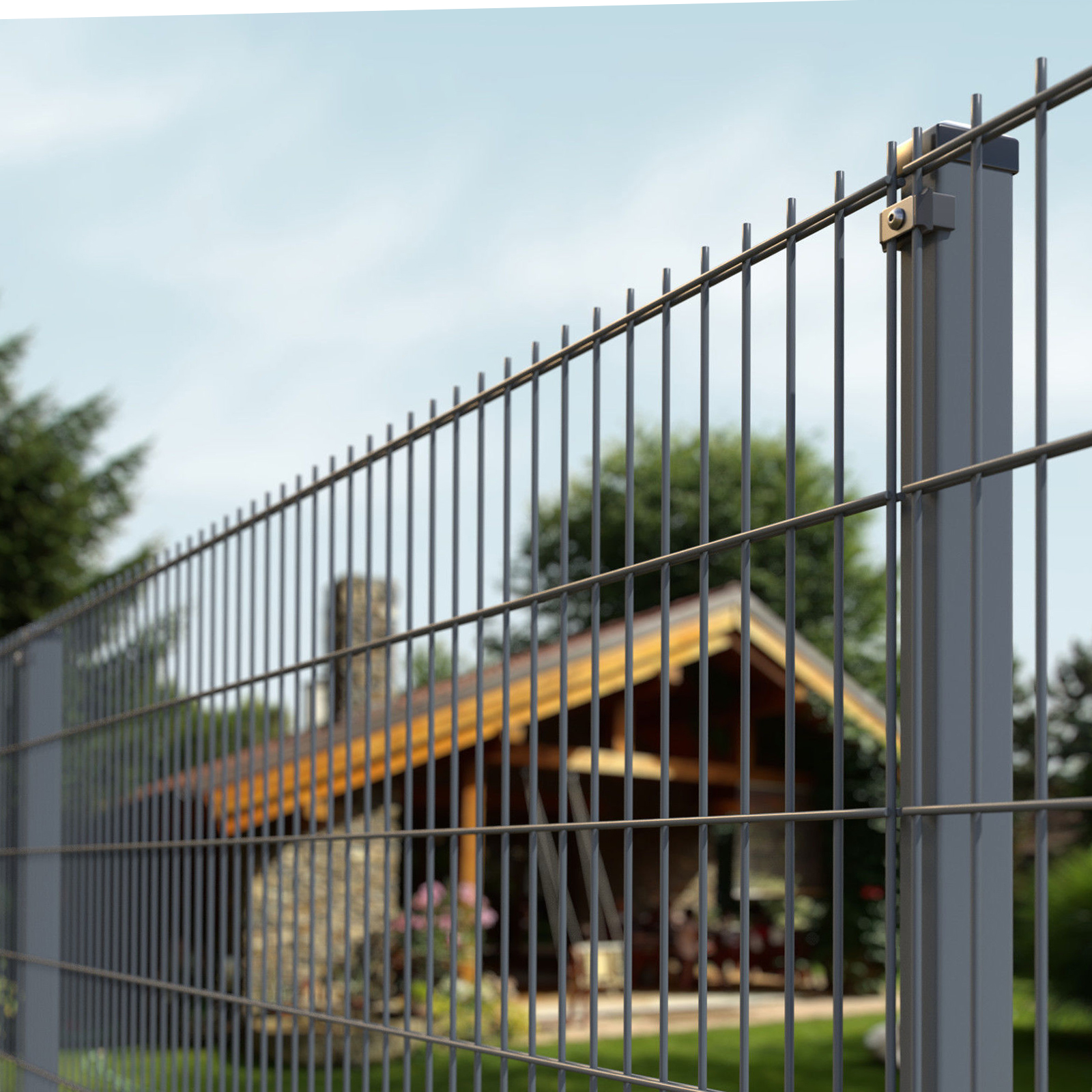Double Wire Welded Panel Fence