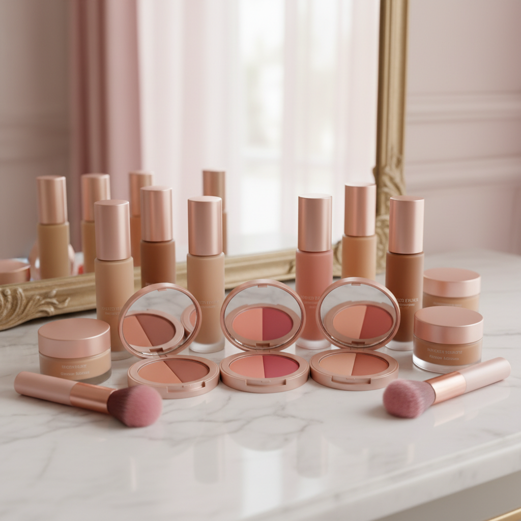 Label Persendirian Blush Untuk Koleksi Solekan Asas
