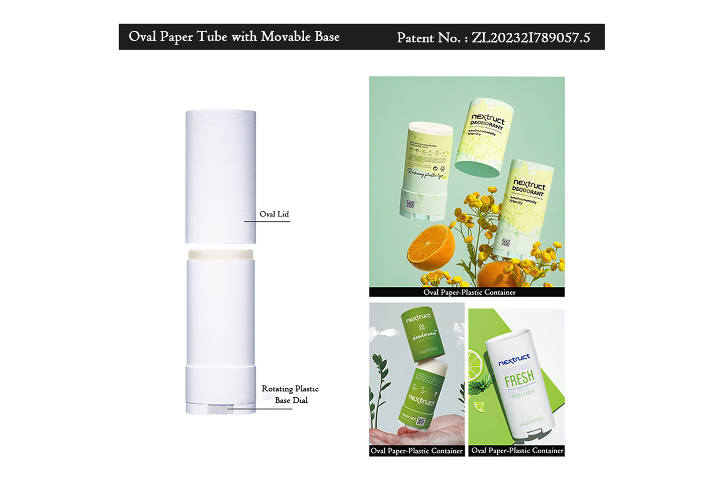 Oval paper tube