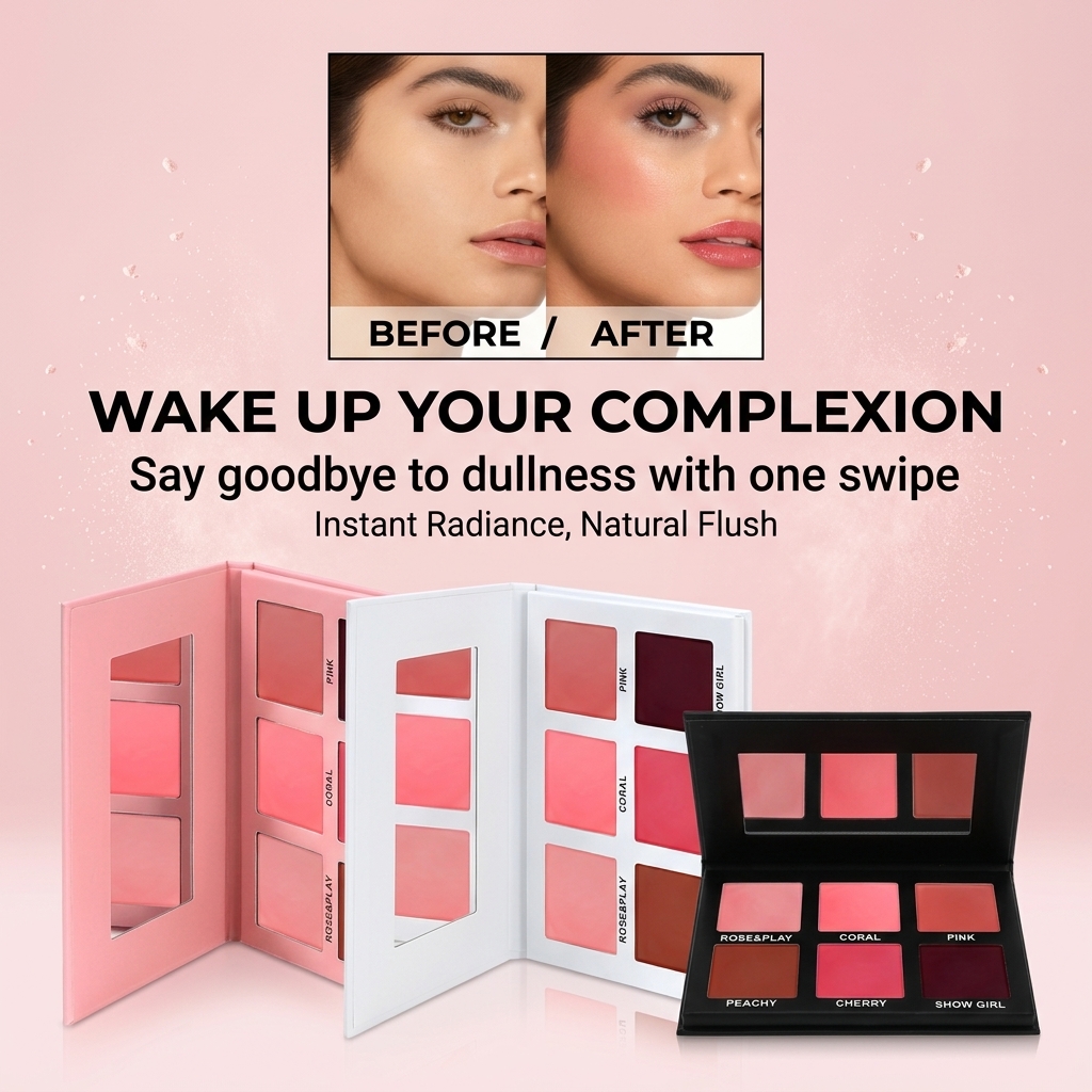 Six Color Blush Palette OEM-product