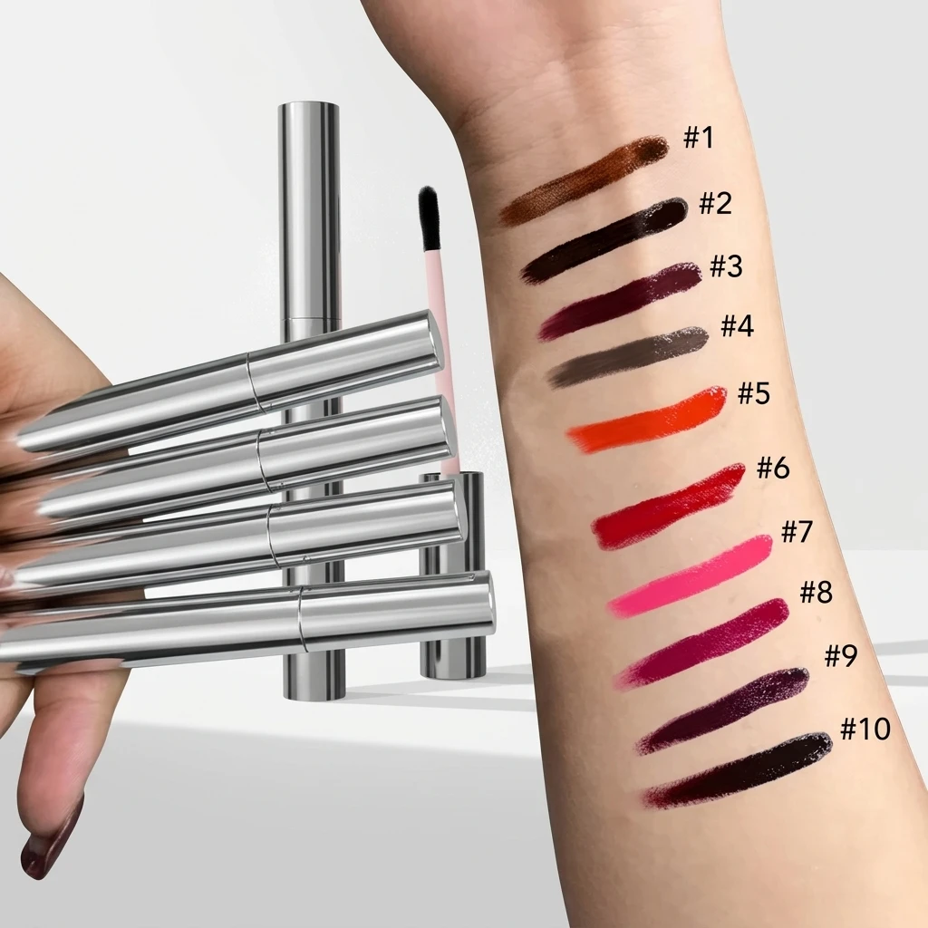 Cosmetics Factory Custom Logo Waterproof Stay Peel Off Liquid Lip Liner Stain Lip Tint With Stain Lip Stain Peel Off Lip Gloss